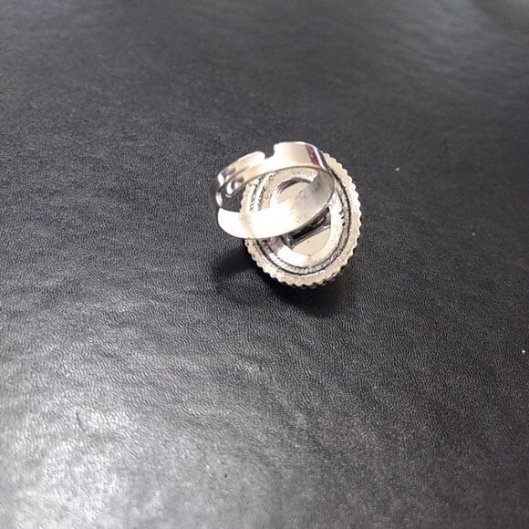 **Last Chance!! Final Sale** Silver tone white stone ring - Picture 5 of 7